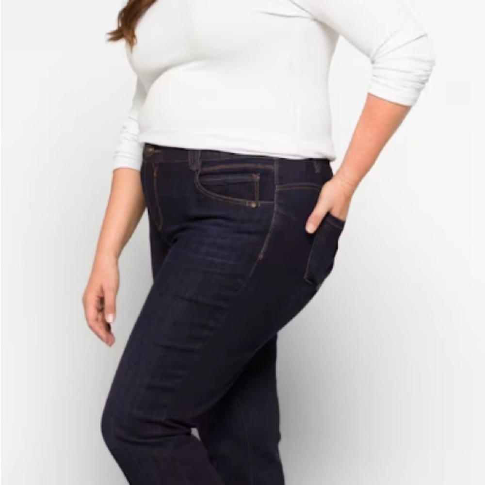 Democracy Women's Dark Blue Straight Leg Jeans